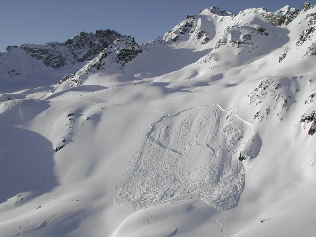 avalanche in Switzerland